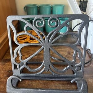 Decorative The Pioneer Woman Butterfly Cast Iron Cookbook Stand